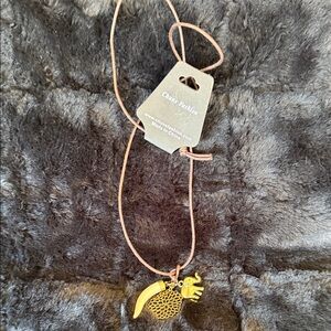 Gold Elephant Pendant Necklace